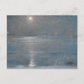 Ships with lanterns at sea, Peder Severin Krøyer Postkarte (Vorderseite)