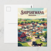 Shipshewana USA Postkarte (Vorne/Hinten)