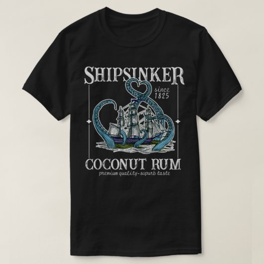 Shipsinker Coconut Rum Zip  T-Shirt (Design vorne)