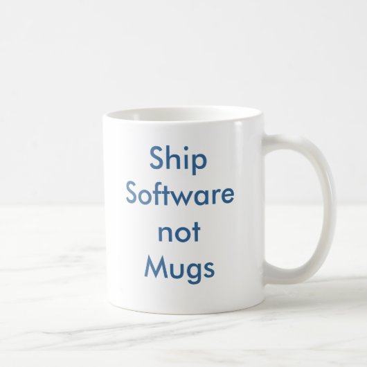 ShipSoftwarenotMugs Kaffeetasse (Rechts)