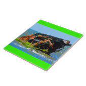 Shipwreck Abstrakt Blue Fliese (Seite)