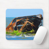 Shipwreck Abstrakt Blue Mousepad (Mit Mouse)