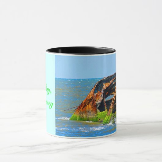 Shipwreck Abstrakt Blue Tasse (Zentrum)