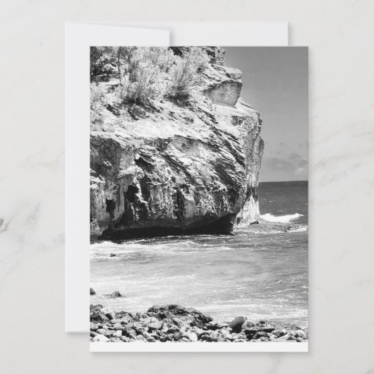 Shipwreck Cliff, Kauai Blank Flat Danke-Karte Dankeskarte (Vorderseite)