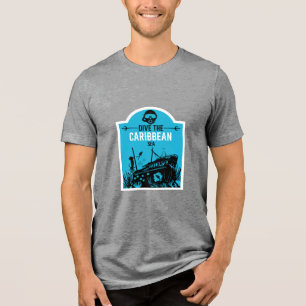 Shipwreck Diving Caribbean Tri-Blend Shirt