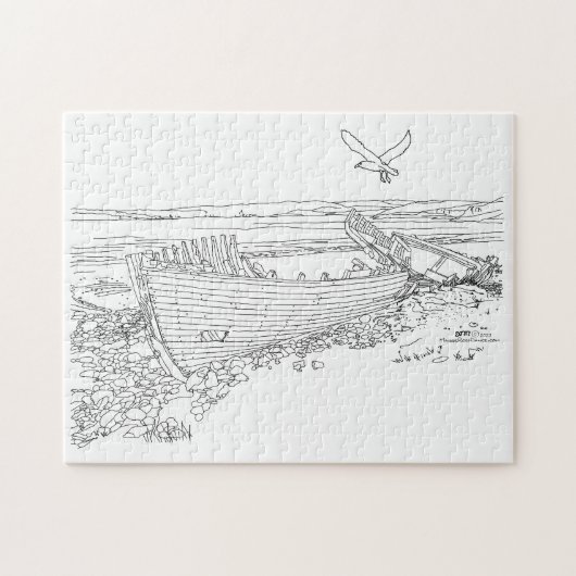 Shipwreck Farr Bay Scotland Puzzle (Horizontal)