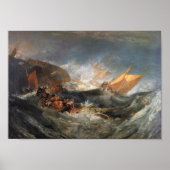 Shipwreck of the Minotaur, J. M. William Turner Poster (Vorne)