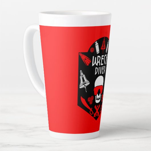 Shipwreck Scuba Divers Tasse (Linke Ecke)