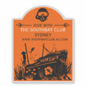 Shipwreck Tauchclub Aufkleber (Vorderseite)