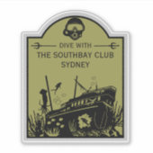 Shipwreck Tauchclub Aufkleber (Vorderseite)