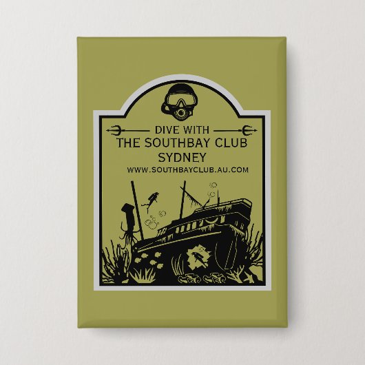 Shipwreck Tauchclub Button (Vorderseite)