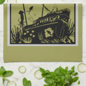 Shipwreck Tauchclub Geschirrtuch (Gefaltet)