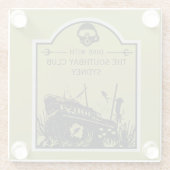 Shipwreck Tauchclub Glasuntersetzer (Rückseite)