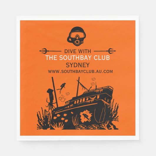 Shipwreck Tauchclub Serviette (Vorderseite)