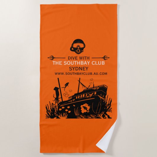 Shipwreck Tauchclub Strandtuch (Vorderseite)