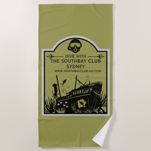 Shipwreck Tauchclub Strandtuch (Vorderseite)