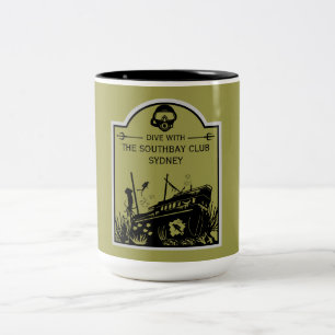 Shipwreck Tauchclub Zweifarbige Tasse
