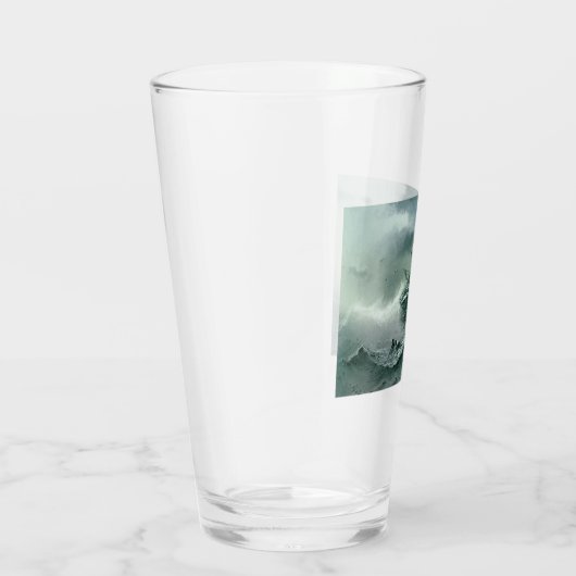 Shipwreck (von Ivan Aivazovsky) Glas (Rechts)