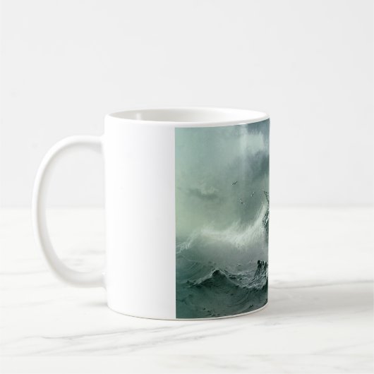 Shipwreck (von Ivan Aivazovsky) Kaffeetasse (Links)