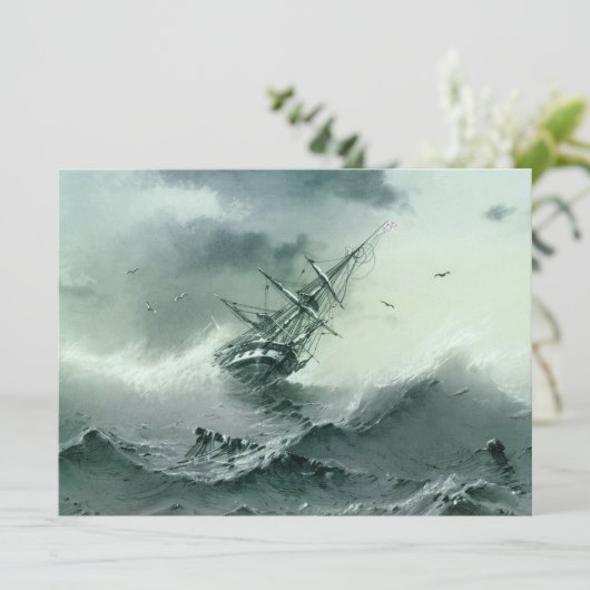 Shipwreck (von Ivan Aivazovsky) Karte (Stehend Vorderseite)