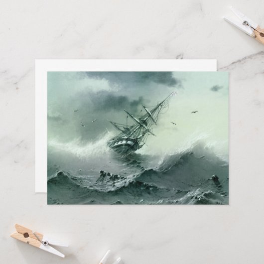 Shipwreck (von Ivan Aivazovsky) Karte (Vorderseite/Rückseite Beispiel)