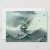 Shipwreck (von Ivan Aivazovsky) Karte (Vorderseite)