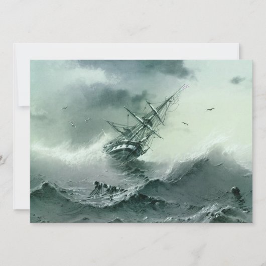 Shipwreck (von Ivan Aivazovsky) Karte (Vorderseite)
