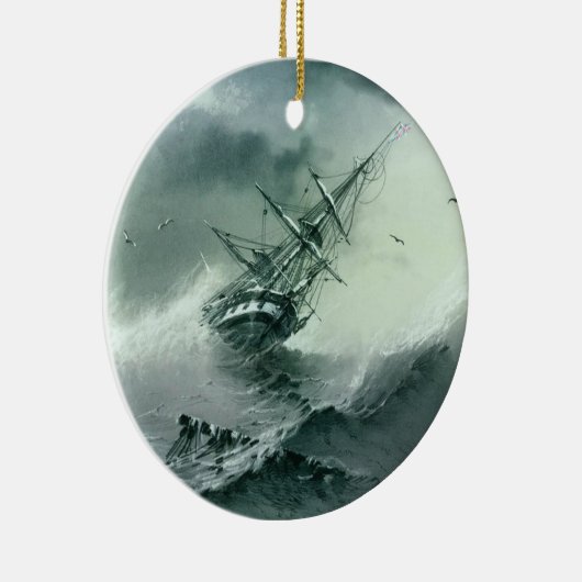 Shipwreck (von Ivan Aivazovsky) Keramik Ornament (Rechts)