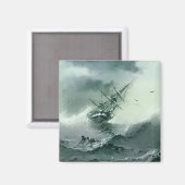 Shipwreck (von Ivan Aivazovsky) Magnet (Vorderseite/Rückseite)