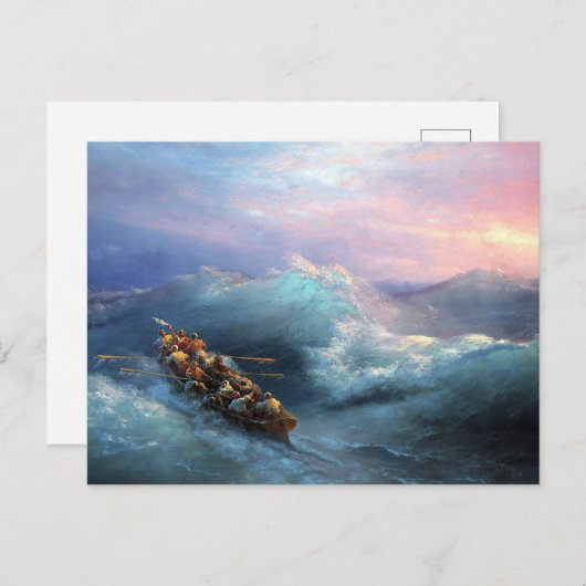 Shipwreck von Ivan Aivazovsky Postkarte (Vorne/Hinten)