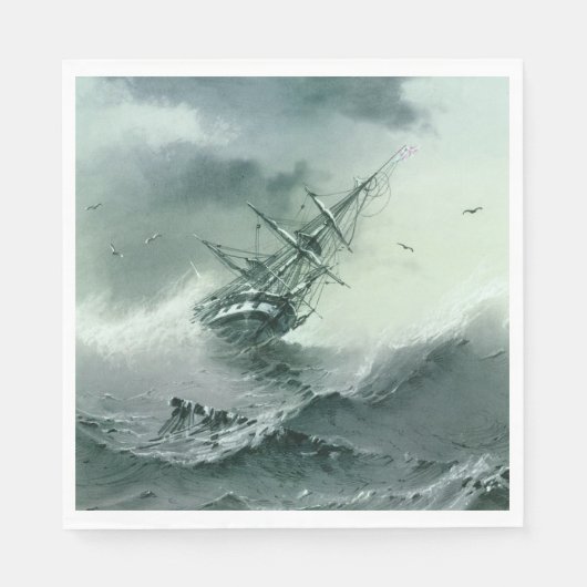 Shipwreck (von Ivan Aivazovsky) Serviette (Vorderseite)