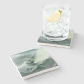 Shipwreck (von Ivan Aivazovsky) Steinuntersetzer (Seitenansicht)