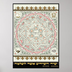 Shir ha Shirim [Solomon] in Mikrografie Poster