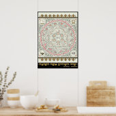 Shir ha Shirim [Solomon] in Mikrografie Poster (Küche)