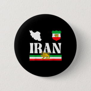 Shir o khorshid iran, Löwe und Sonne, Persien  Button