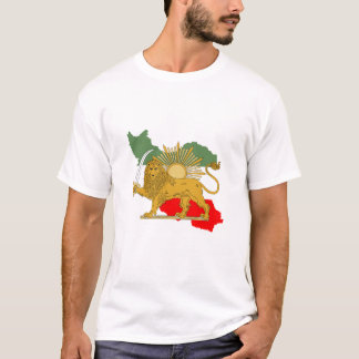 Shir o Khorshid - Lion and Sun - Persien Iran Flag T-Shirt