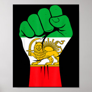 Shir o khorshid, Löwe und Sonne Iran, Persien Poster