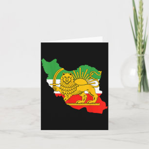 Shir o khorshid, Persien, Löwe und Sonne Iran  Karte
