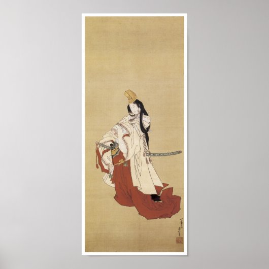 Shirabyoshi Dancer, Hokusai, 1820 Poster (Vorne)