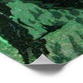 Shirahone Hotspring Shinshu Kasamatsu Shiro 1935 Poster (Ecke)