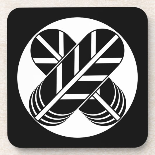 Shirakawa-Falkenfedern Untersetzer (Vorderseite)