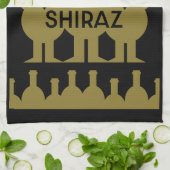 Shiraz Wine Drinkers Geschirrtuch (Gefaltet)