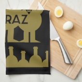 Shiraz Wine Drinkers Geschirrtuch (Viertel Falte)