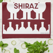 Shiraz Wine Drinkers Geschirrtuch (Gefaltet)