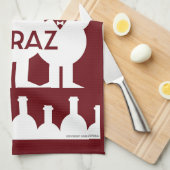 Shiraz Wine Drinkers Geschirrtuch (Viertel Falte)