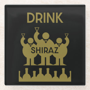 Shiraz Wine Drinkers Glasuntersetzer