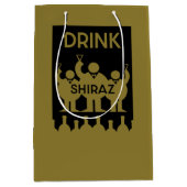 Shiraz Wine Drinkers Mittlere Geschenktüte (Vorderseite)