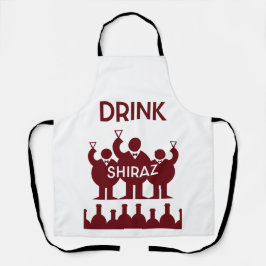 Shiraz Wine Drinkers Schürze