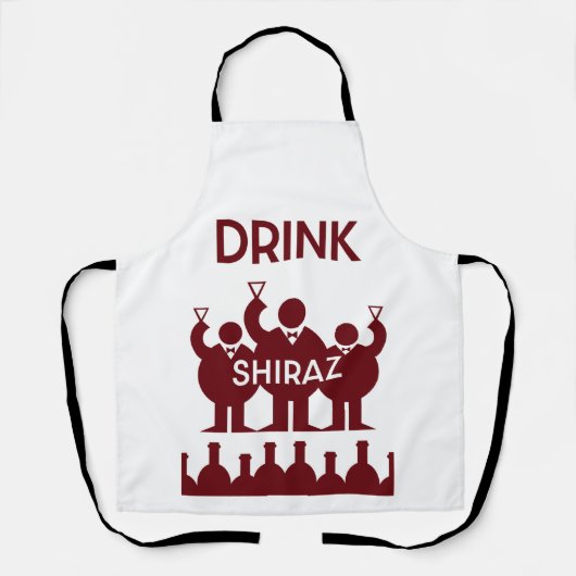 Shiraz Wine Drinkers Schürze (Vorderseite)