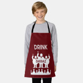 Shiraz Wine Drinkers Schürze (Getragen)